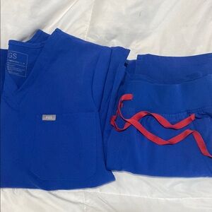 Figs USA Blue Scrub Set